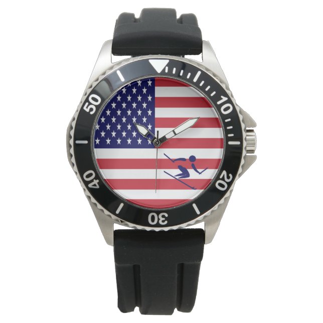 Reloj De Pulsera Team Apline Skiing USA (Anverso)