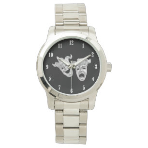 Reloj De Pulsera Teatro de Plata Comedia y Tragedia
