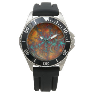 Reloj De Pulsera Techno Psychedelic Fractal
