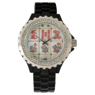 Reloj De Pulsera Tejas de Mahjong