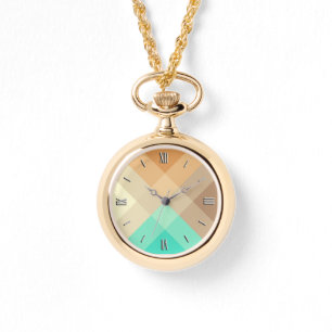 Reloj De Pulsera Tela escocesa mega de los mediados de siglo -