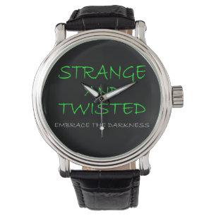 Reloj De Pulsera Tema de Terror Extraño y Retorcido