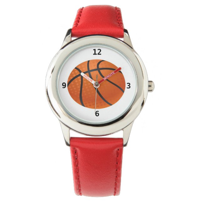Reloj De Pulsera Tema deportivo inspirado en el baloncesto (Anverso)