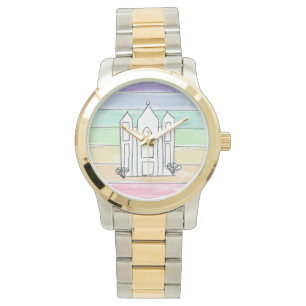 Reloj De Pulsera Templo LDS Salt Lake City atardecer arcoíris mormó