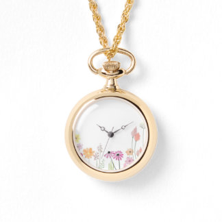 Reloj De Pulsera Temporada de flores doradas