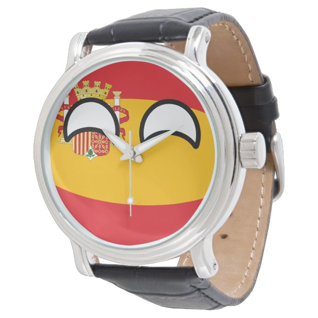 Reloj De Pulsera Tendencia divertida Geeky España Countryball (Angular)