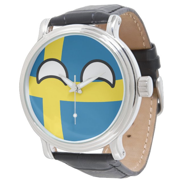Reloj De Pulsera Tendencia divertida Geeky Suecia Countryball (Angular)
