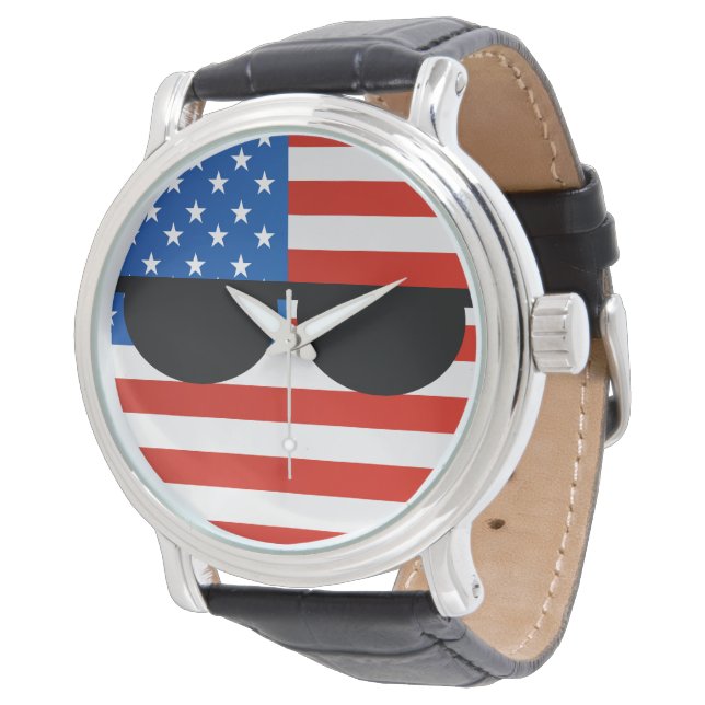 Reloj De Pulsera Tendencia divertida Geeky USA Countryball (Angular)
