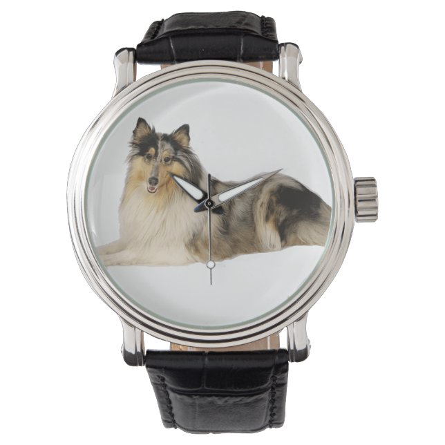 Reloj De Pulsera tendido de colmena ruda de merluza azul (Anverso)