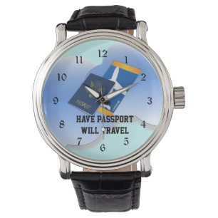 Reloj De Pulsera Tener pasaporte, viajar