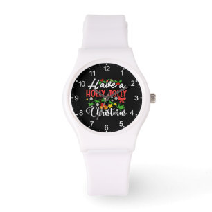 Reloj De Pulsera Tenga un Feliz y Alegre Navidad-86096