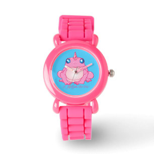 Reloj De Pulsera Tengo Que Ser Yo - Rana De Unicornio Rosa