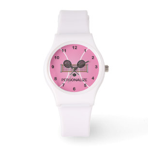 Reloj De Pulsera Tenis Personalización - Rosa