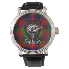 Reloj De Pulsera Tennant Scottish Clan Tartan & Crest