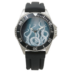 Reloj De Pulsera Tentacles Galaxia Blue Moon Rays