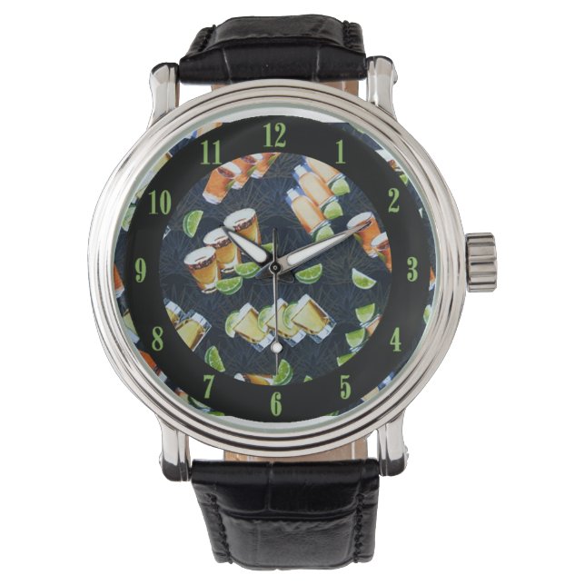 Reloj De Pulsera Tequila Shots and Lime Wedges Wriges Watch (Anverso)