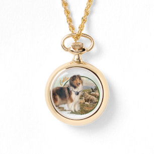 Reloj De Pulsera Ternera de collie ruda de oveja