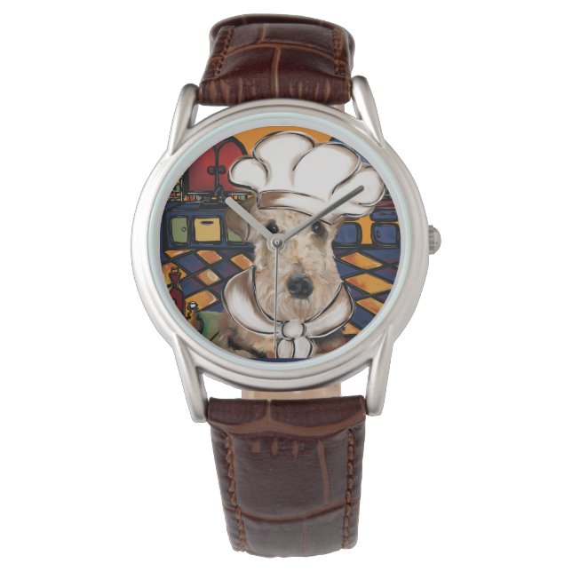 RELOJ DE PULSERA TERRIER AIREDALE        (Anverso)