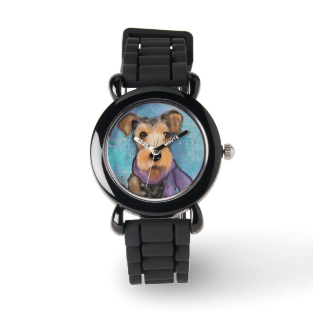 Reloj De Pulsera Terrier Airedale (Anverso)