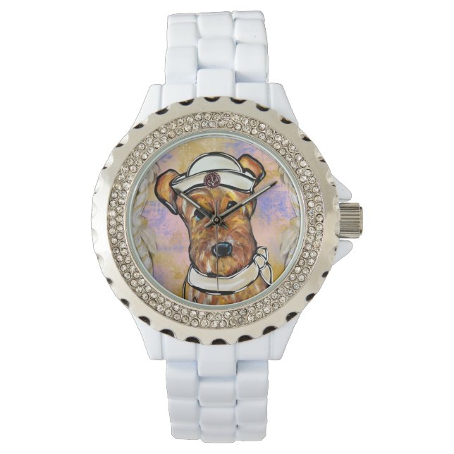 RELOJ DE PULSERA TERRIER AIREDALE   (Anverso)