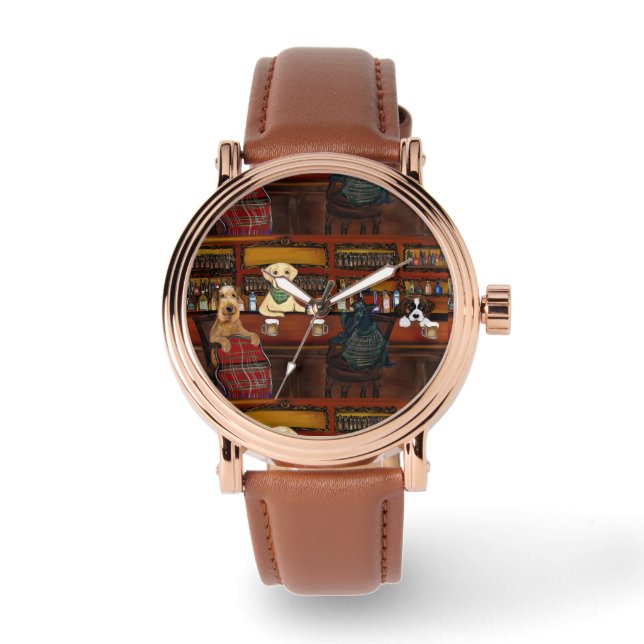 RELOJ DE PULSERA TERRIER AIREDALE  & AMIGOS       (Anverso)
