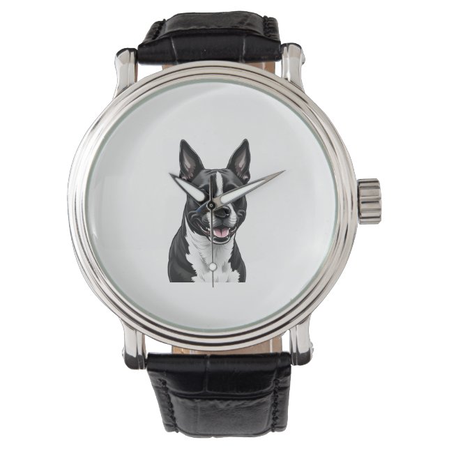 Reloj De Pulsera Terrier Staffordshire Americano (Anverso)