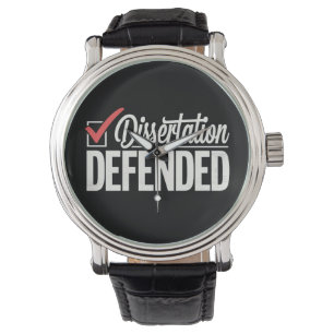 Reloj De Pulsera Tesis Defendida Graduado Doctorado Graduación