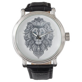 Reloj De Pulsera Tête de lion style tatouage maori