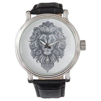Reloj De Pulsera Tête de lion style tatouage maori