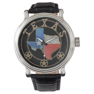 Reloj De Pulsera Texas Map Barn Art