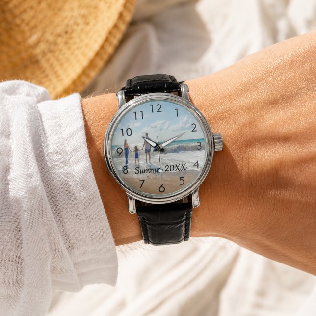 Reloj De Pulsera texto de foto familiar (Subido por el creador)