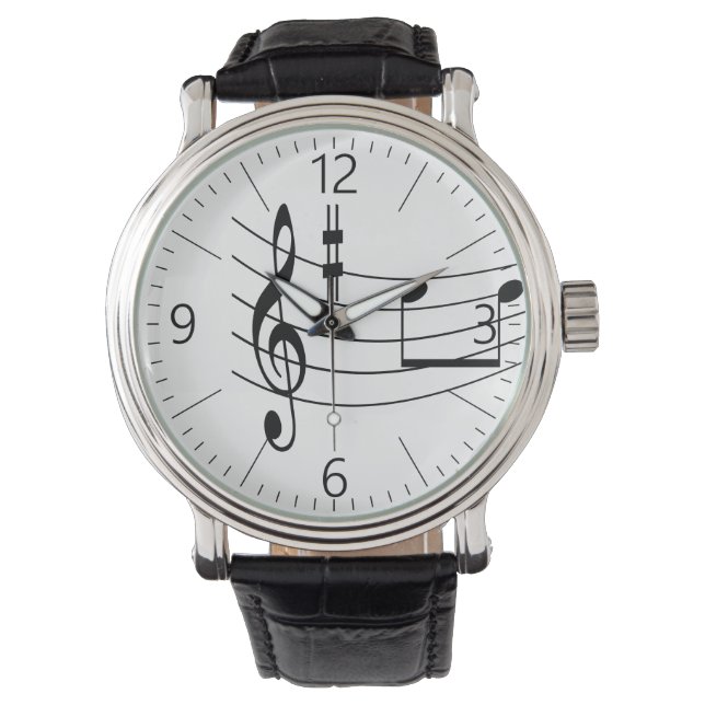 Reloj De Pulsera Texto musical (Anverso)