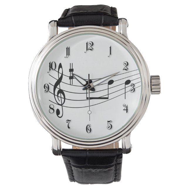 Reloj De Pulsera Texto musical (Anverso)