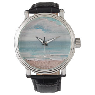 Reloj De Pulsera Textura abstracta de arena oceánica