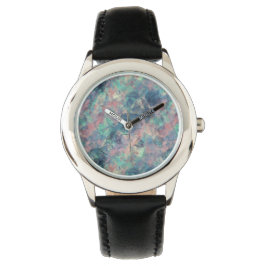 Reloj De Pulsera Textura azul de atardecer en ruinas