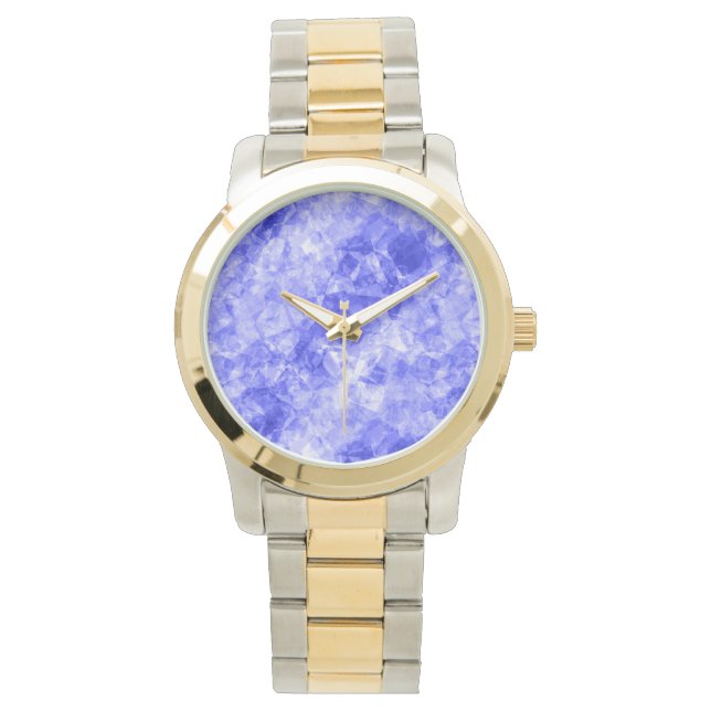 Reloj De Pulsera Textura cruzada azul (Anverso)