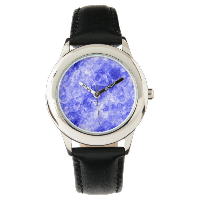 Reloj De Pulsera Textura cruzada azul (Anverso)