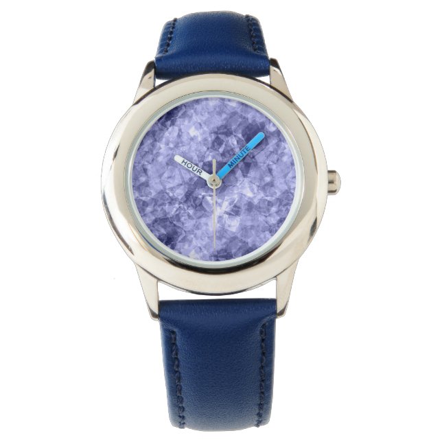 Reloj De Pulsera Textura cruzada azul oscuro (Anverso)