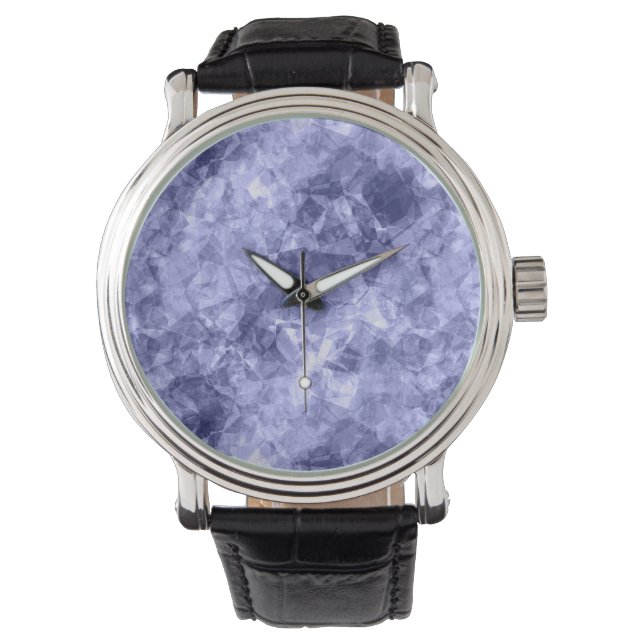 Reloj De Pulsera Textura cruzada azul oscuro (Anverso)