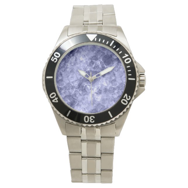 Reloj De Pulsera Textura cruzada azul oscuro (Anverso)