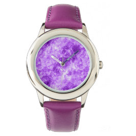 Reloj De Pulsera Textura cruzada púrpura