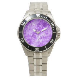 Reloj De Pulsera Textura cruzada púrpura