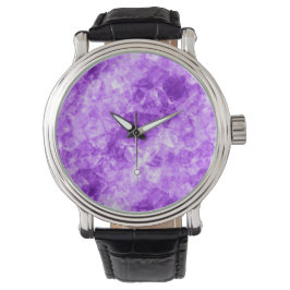 Reloj De Pulsera Textura cruzada púrpura