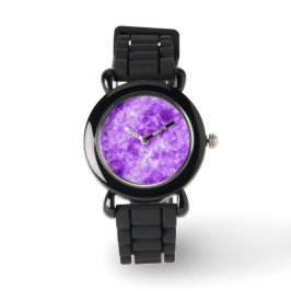 Reloj De Pulsera Textura cruzada púrpura