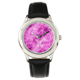 Reloj De Pulsera Textura cruzada rosa