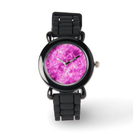 Reloj De Pulsera Textura cruzada rosa
