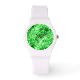 Reloj De Pulsera Textura cruzada verde