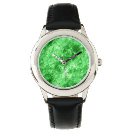 Reloj De Pulsera Textura cruzada verde