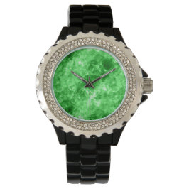 Reloj De Pulsera Textura cruzada verde