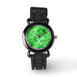 Reloj De Pulsera Textura cruzada verde